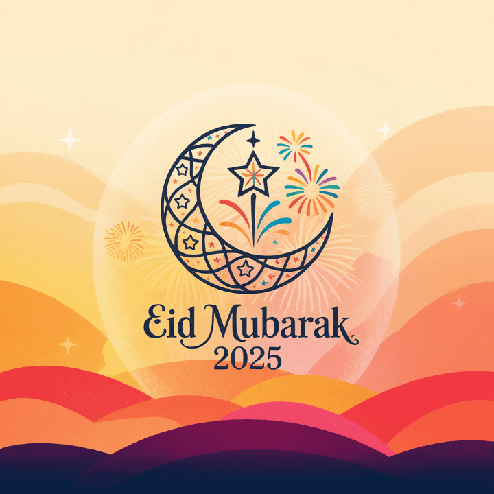 Eid celebration community logo Eid celebration community logo